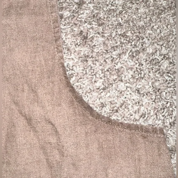 Flax by Jeanne Engelhart 100% Linen Sleeveless brown round neck top - Picture 9 of 9